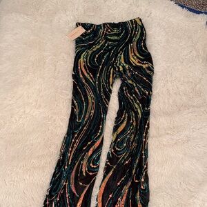 Colorful Swirl Pattern Pants